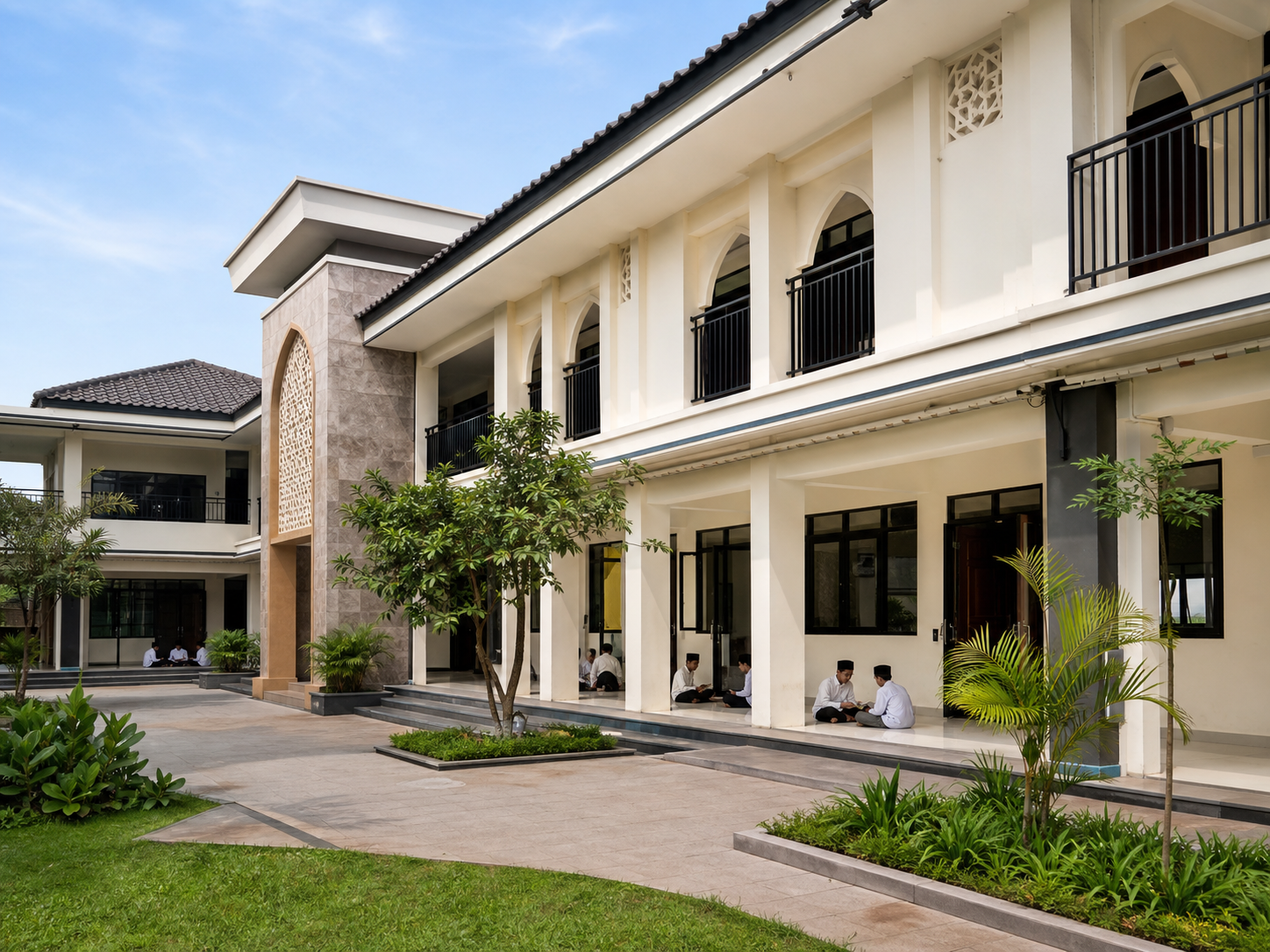 Gedung tahfidz di area pendidikan pesantren